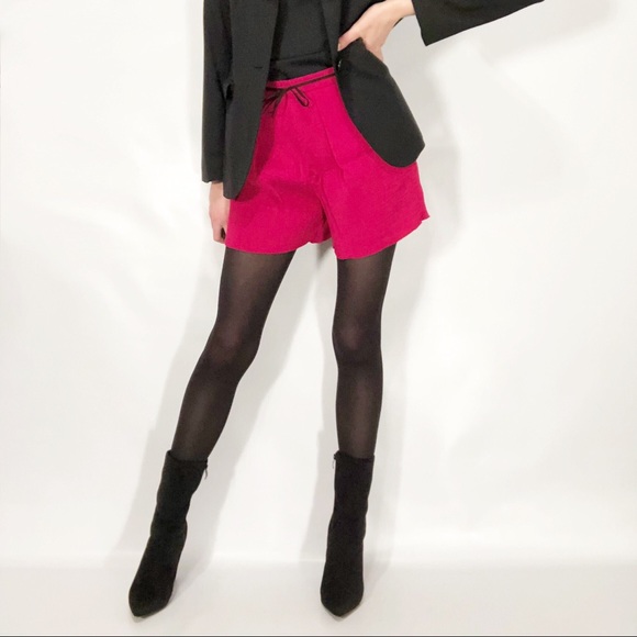 Maje NWT Accordion Micro-Pleated High Waist Shorts - Picture 1 of 8